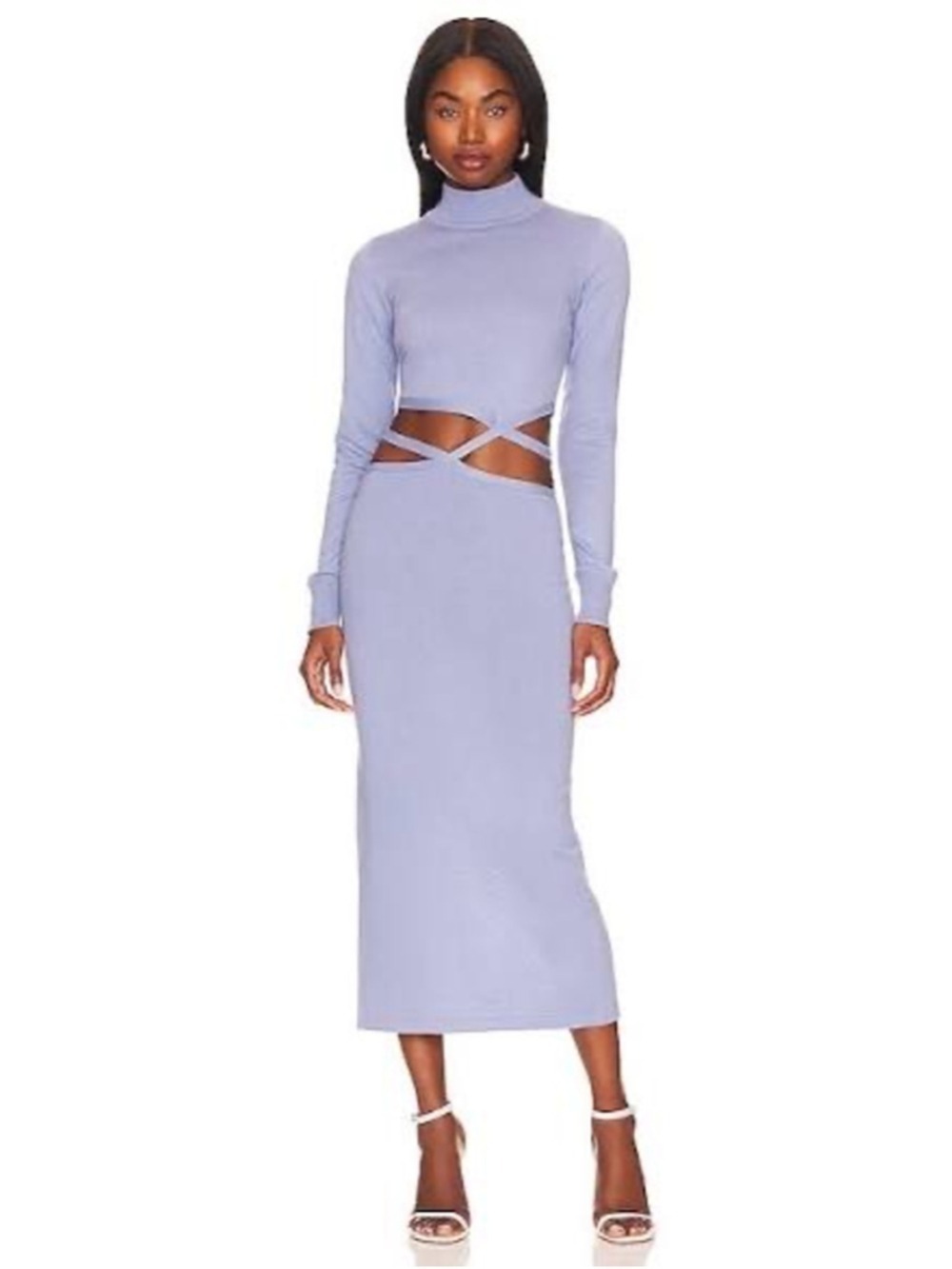 Women's ATOIR Powder Blue Long Sleeve Jed Dress S